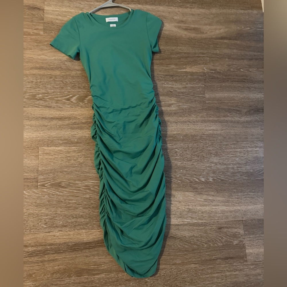 Aritzia Babaton Contour Ruched Midi Dress - Picture 2 of 3